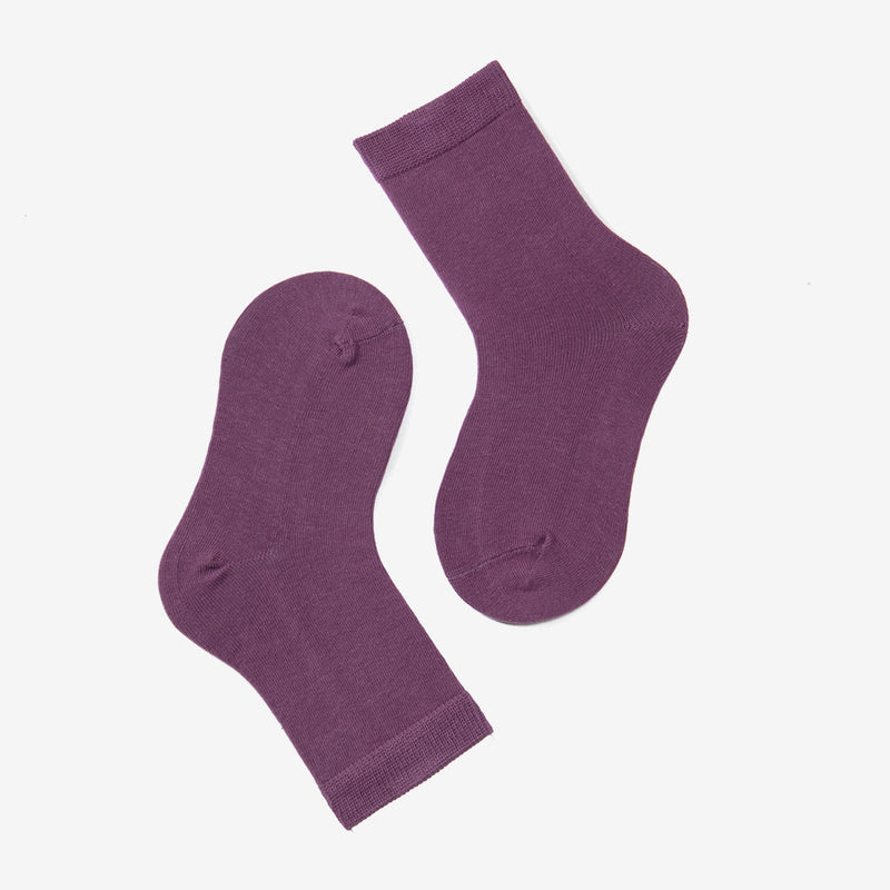 Adult Toddler Kids Solid Color Mid Tube Socks