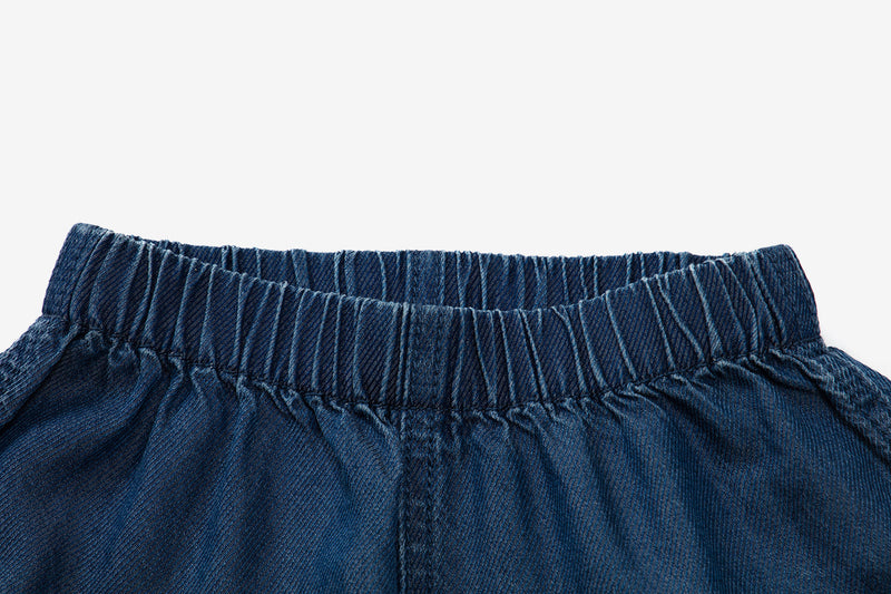 Casual Solid Color Short Jeans