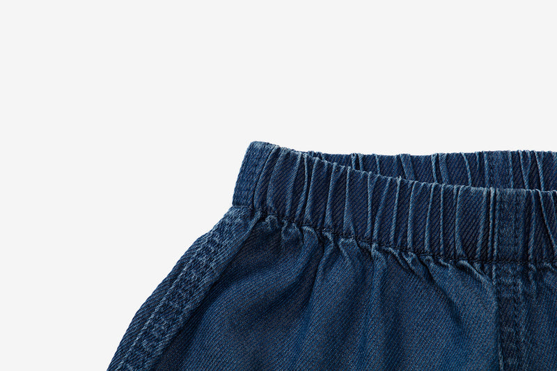 Casual Solid Color Short Jeans