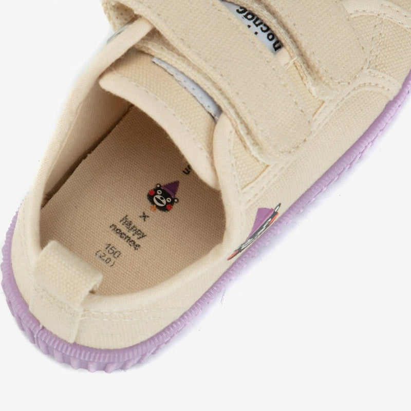 Smile Face Velcro Canvas Shoes