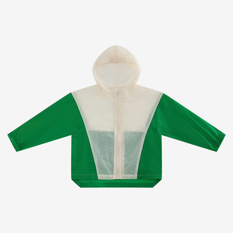 Family Hooded Sun Protection Color Block Coat