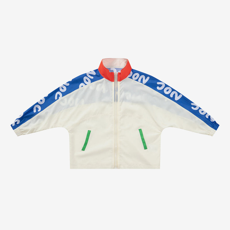 Family Letter Printed Sun Protection Zipper Coat