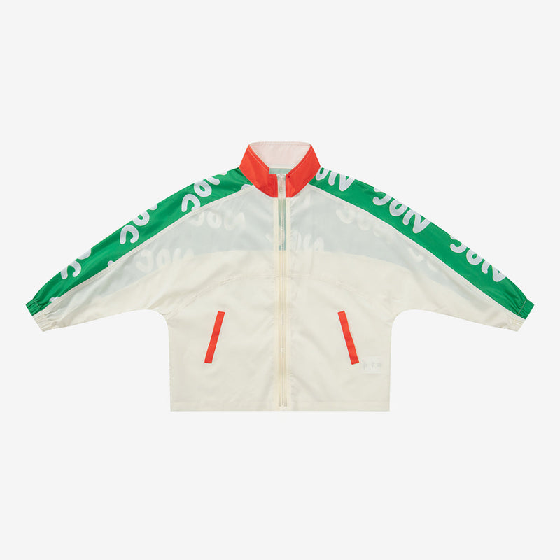 Family Letter Printed Sun Protection Zipper Coat