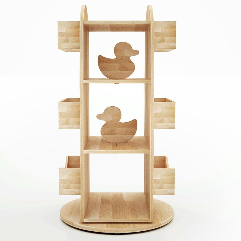 My duckling BINDI  Revolving Solid Wood Children's Bookcase