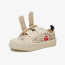 Pac-Man Ghost Printed Velcro Canvas Shoes