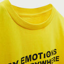 Pac-Man Letter Printed Short Sleeved T-Shirt