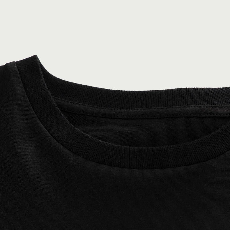 Cartoon Hippo Printed Short Sleeved T-shirt