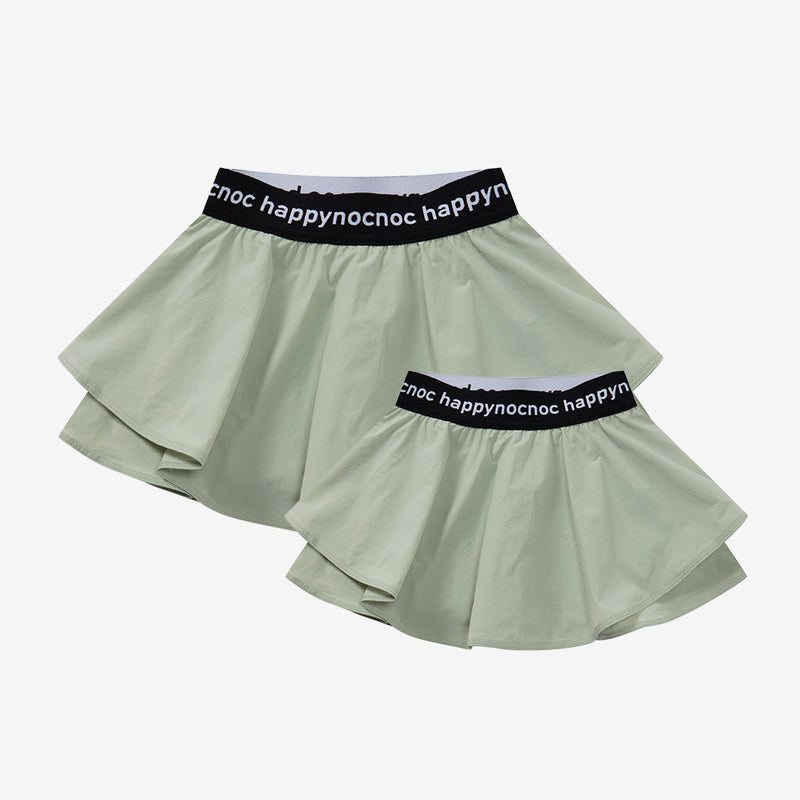 Family Solid Color A-lined Sport Skirt