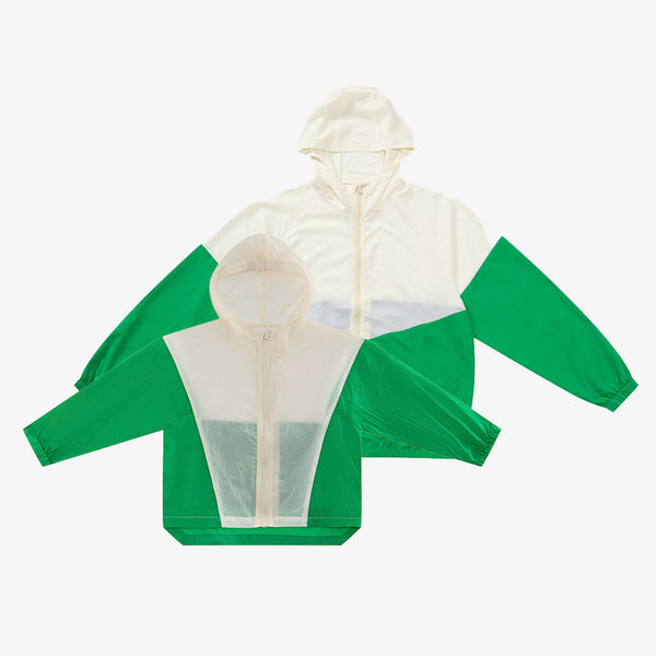 Family Hooded Sun Protection Color Block Coat