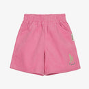 Embroidered Corduroy Shorts with Pockets