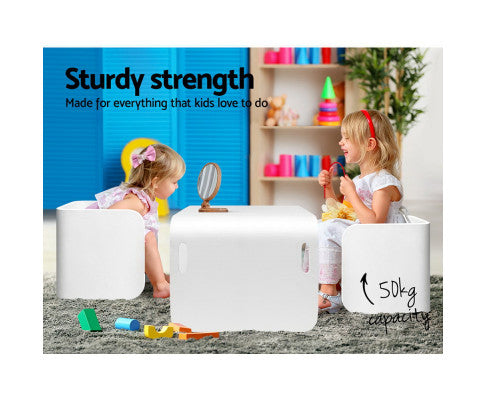 Keezi Kids Nordic 3 Piece Activity Desk Set