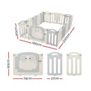 Keezi Baby Playpen 16 Panels Foldable Toddler Fence Safety Play Activity Centre