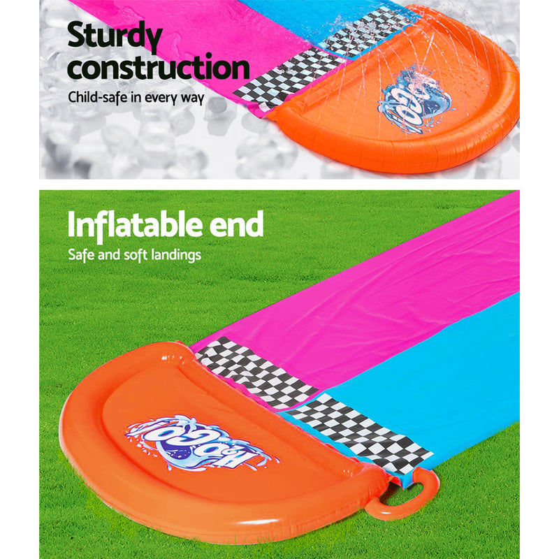 Bestway Inflatable Water Slip And Slide 4.88m Kids Rider Splash Toy Outdoor