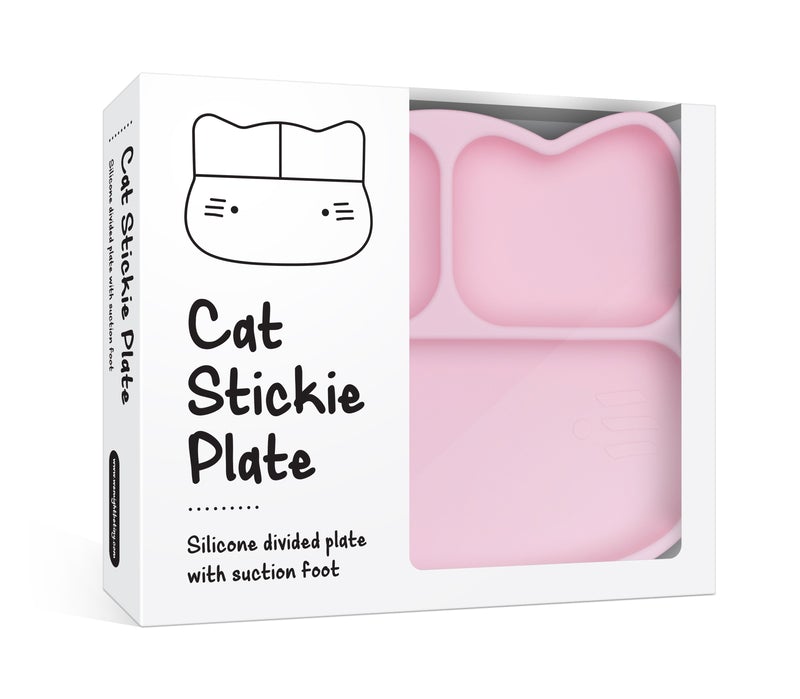 We Might Be Tiny Kids Cat Stickie Plate