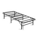 Artiss Folding Bed Frame Single Metal Bed Base Portable Black