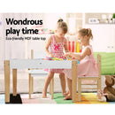Keezi Kids Table and Chairs Set Chalkboard Toys Play Storage Desk Children Game