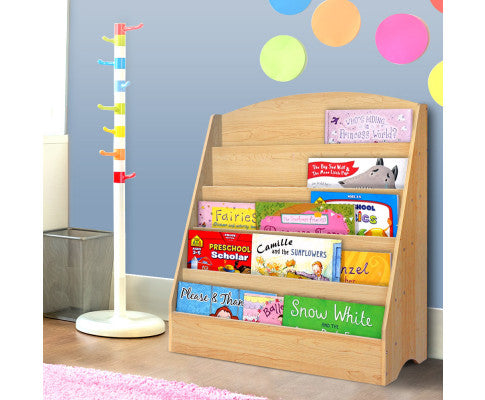 Keezi Kids 5 Tier Display Bookshelf Organiser