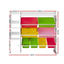 Keezi Kids 8 Bin Compartment Toy Shelf Organiser