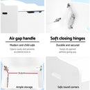 Keezi Kids Toy Box Storage Cabinet Chest Blanket Children Clothes Organiser White