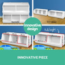 Keezi Kids Toy Box Stackable Bookshelf Storage Organiser Bookcase Shelf