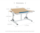 KID2YOUTH - Ergonomic Desk w/Drawer G6+S