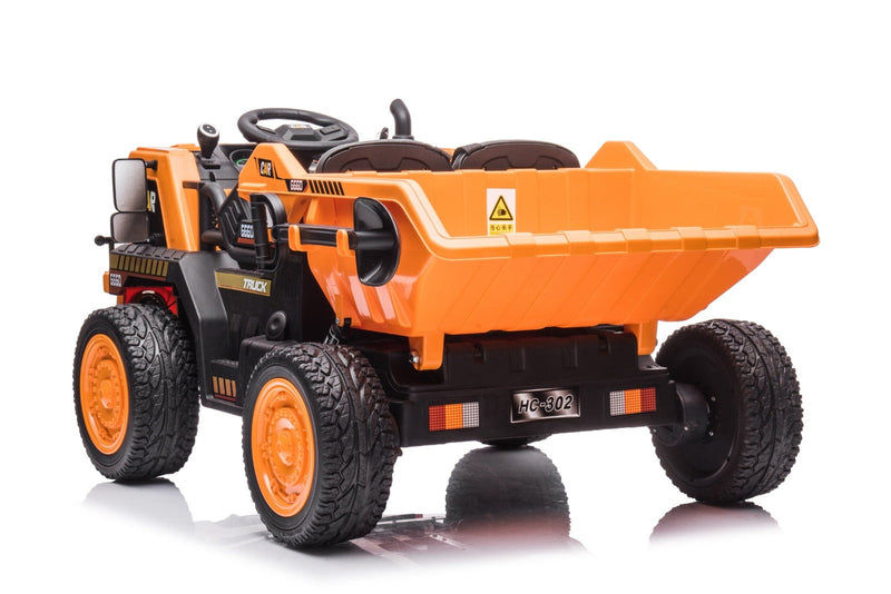 Little Riders 12V Ride On Car Dump Truck With Tipper And Shovel