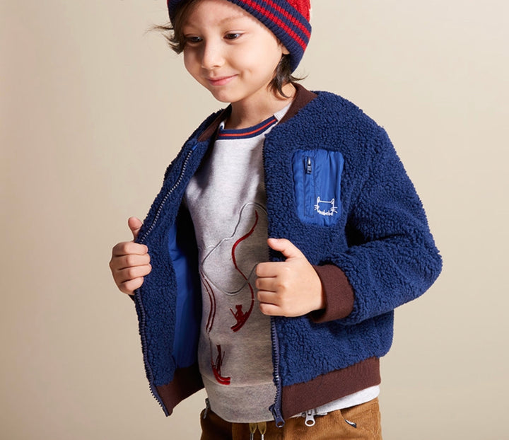Toddler Boy Teddy Fur Jacket