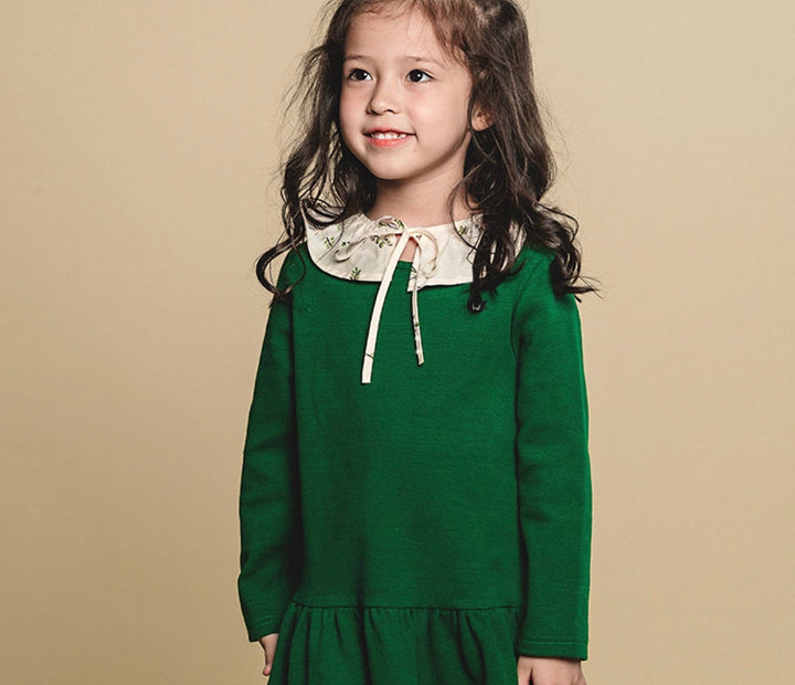 Toddler Girl Wave Edge Dress