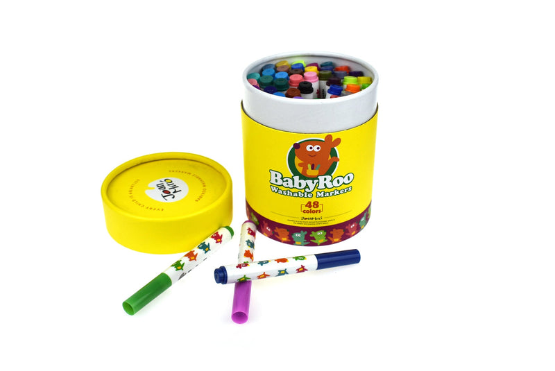 WASHABLE MARKERS -BABY ROO 48 COLORS