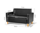 Keezi Kids 2 Seater Leather Storage Couch