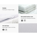 Giselle Bedding Cool Gel Memory Foam Mattress Topper w/Bamboo Cover 8cm - Single
