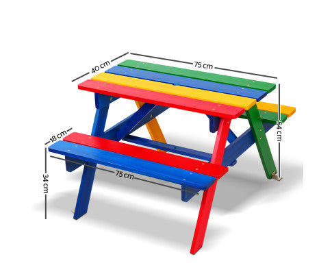 Keezi Kids Wooden Picnic Bench