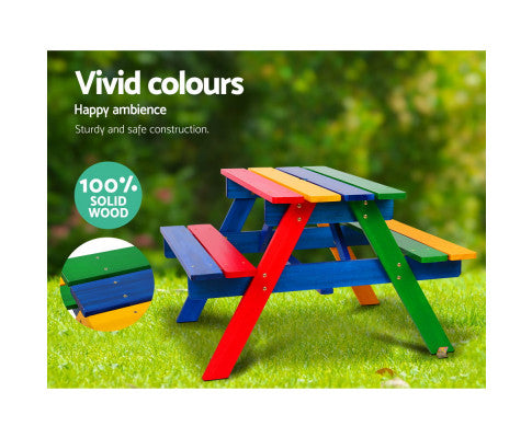 Keezi Kids Wooden Picnic Bench