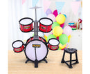 Keezi Junior Kids 7 Piece Drum Set