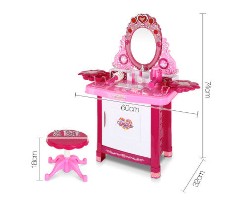 Keezi 30 Piece Kids Princess Dressing Table Set