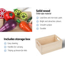 Keezi Kids Pretend Play Food Kitchen Wooden Toys Childrens Cooking Utensils Food