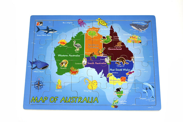 2 IN 1 AUSTRALIAN MAP JIGSAW