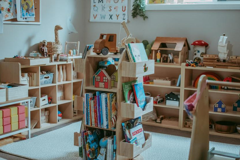 My duckling BINDI  Revolving Solid Wood Children's Bookcase