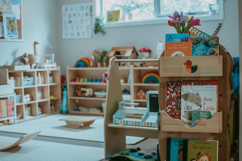 My duckling BINDI  Revolving Solid Wood Children's Bookcase