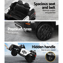 Rigo Kids Ride On Car Electric Patrol Police Toy Cars Remote Control 12V Black