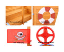 Keezi Boat Sand Pit With Canopy