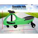 Kids Ride On Swing Car  -Green