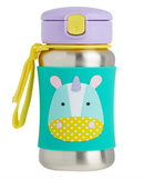 Skip Hop Zoo Stainless Steel Straw Bottle