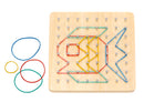 CREATIVE RUBBER BAND GEOBOARD PATTERN PUZZLE GAME