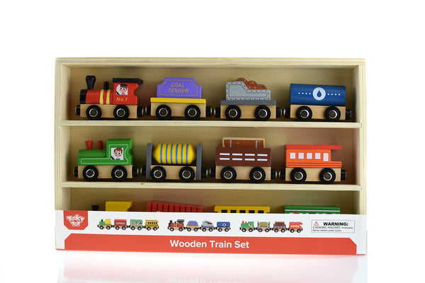 WOODEN TRAIN SET