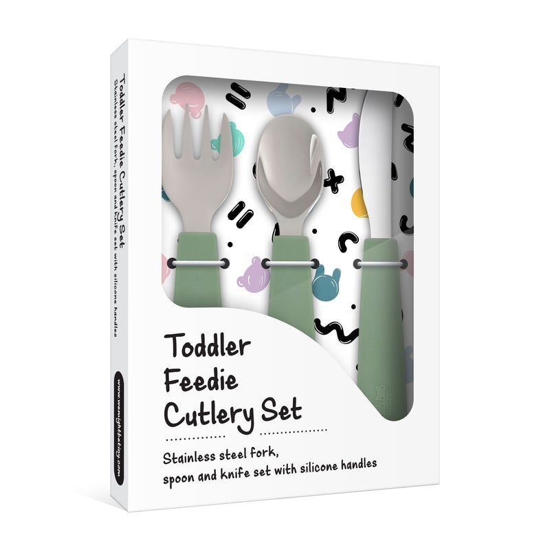 We Might Be Tiny Toddler Feedie Cutlery Set