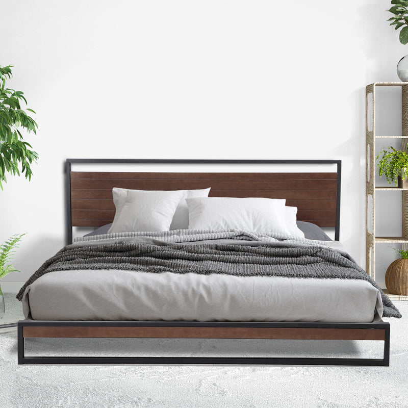 Azure Bed Frame + Comforpedic Mattress + 250GSM Bamboo Quilt Package Deal Set - Queen