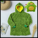Kids Comfy Blanket Hoodie Ultra Plush Giant Sweatshirt Huggle Fleece Warm Hooded