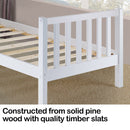 Kingston Slumber Single Wooden Pine Bed Frame Timber Kids Adults Contemporary Bedroom Furniture