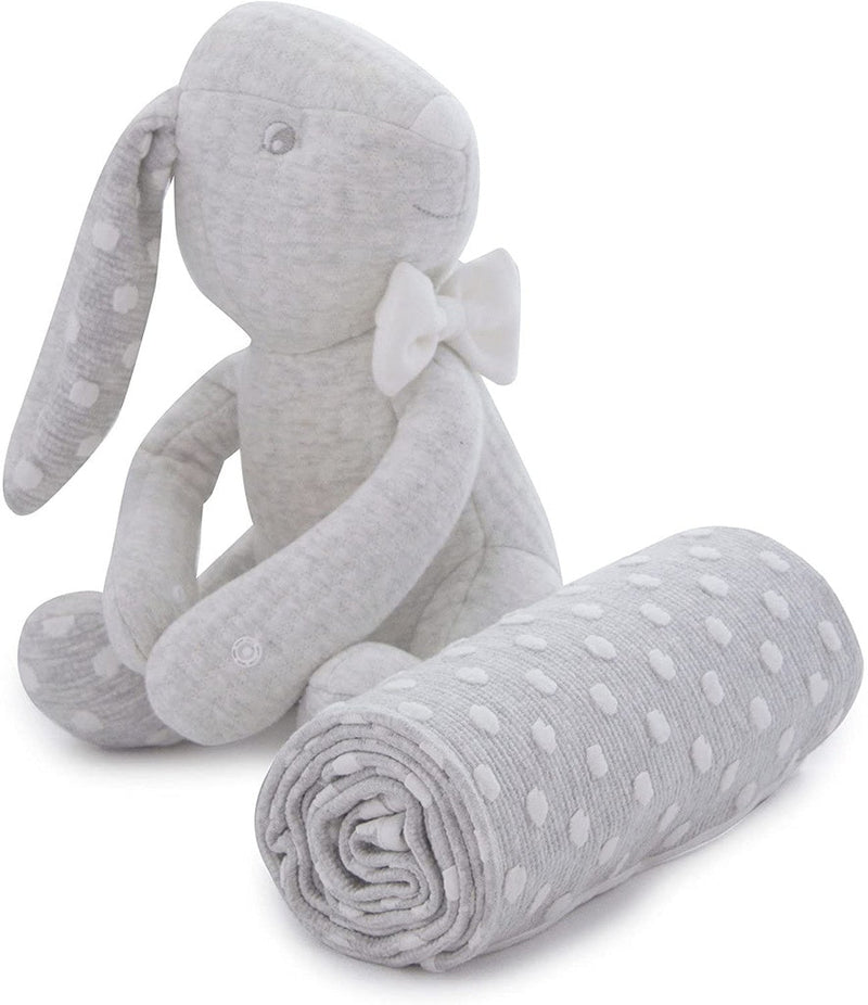 Bubba Blue Grey Soft Cuddles 2Pc Gift Set